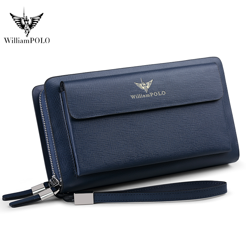 WILLIAMPOLO Luxury Men's Leath - Leather Wallet Men review and price