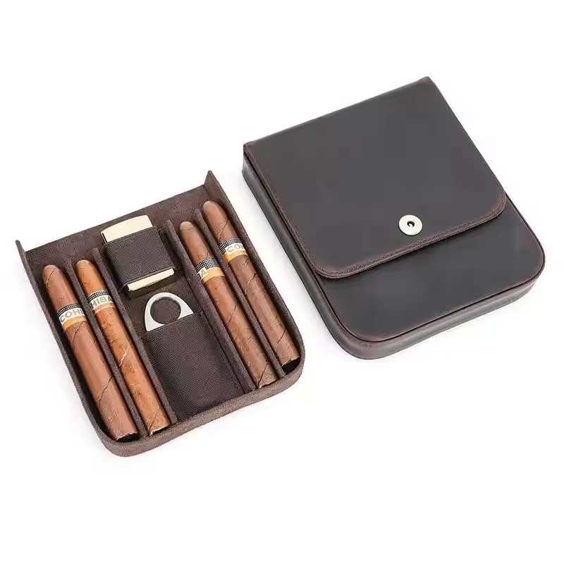 Portable Cigar Case Humidor Bo - Premium Cigar Case review and price