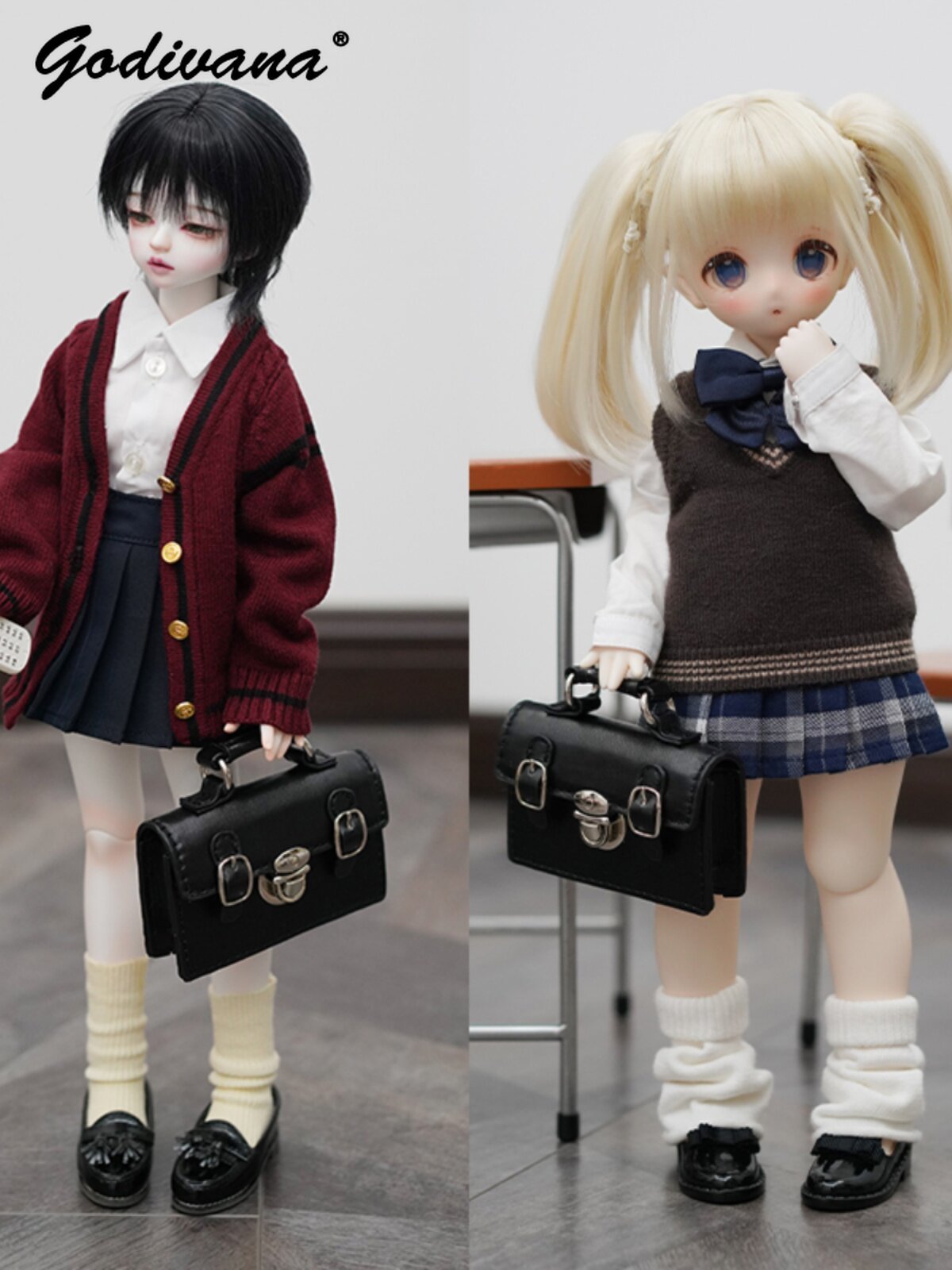 1/3 1/4 BJD Doll Vintage Prepp - Leather Briefcase review and price