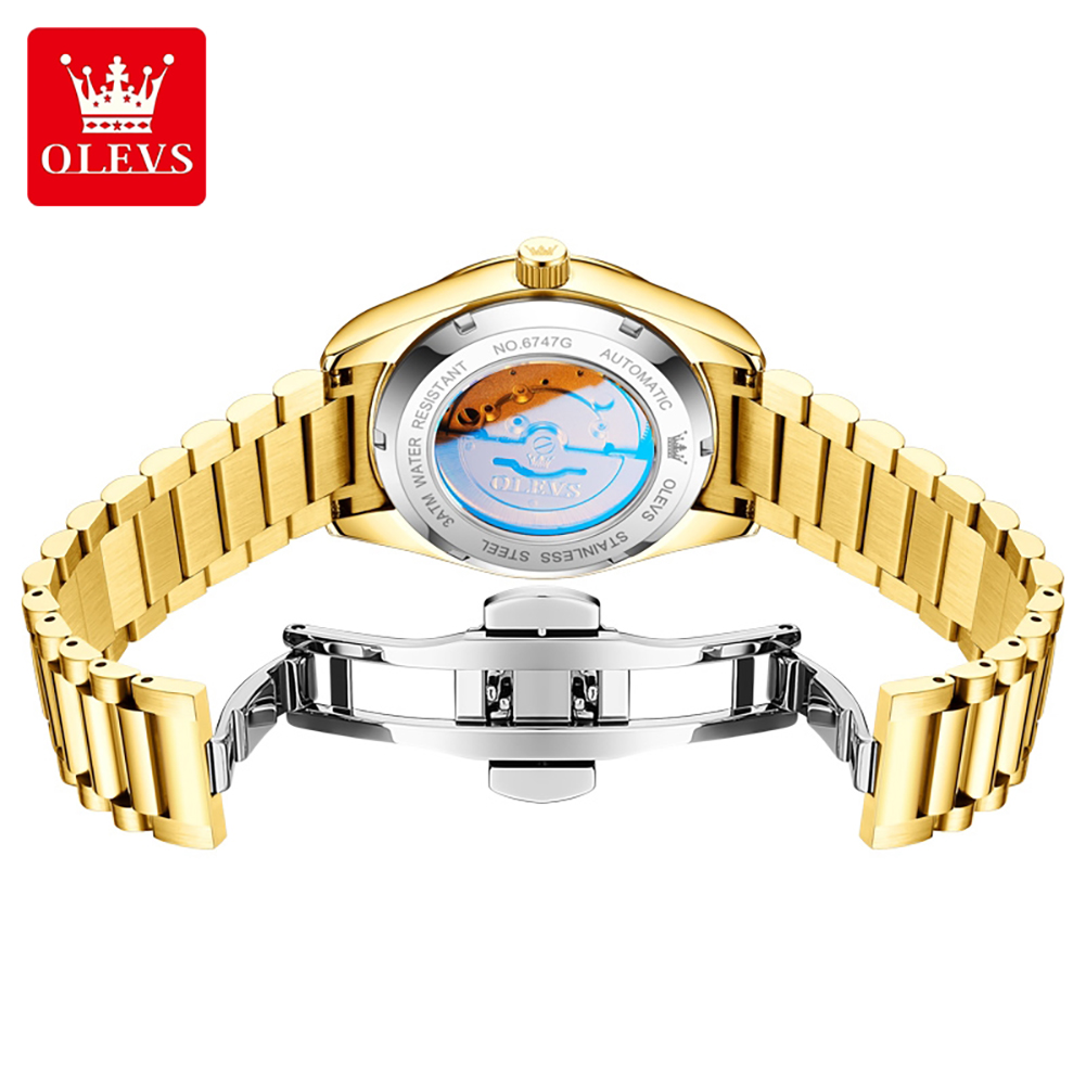 OLEVS 6747 luxury brand Men's  - Luxury Watch Men review and price